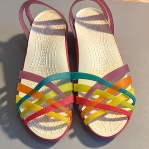 CROCS Multicolor Strappy Sandals